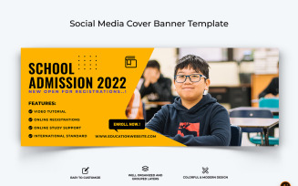 School Admission Facebook Cover Banner Design-17