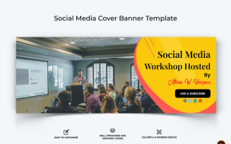 Social Media Workshop Facebook Cover Banner Design-11