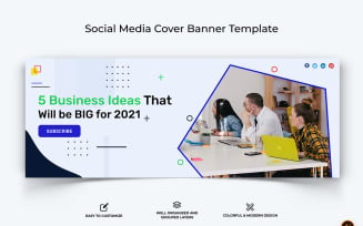 Startups Business Facebook Cover Banner Design-11