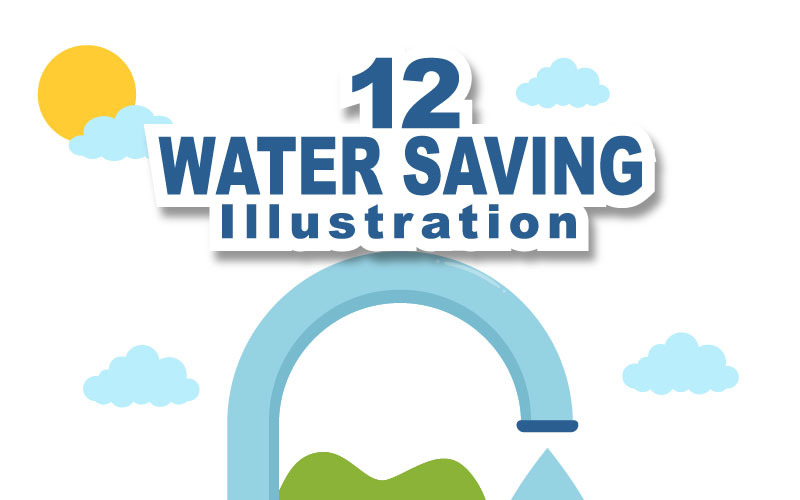12 Water Saving Illustration