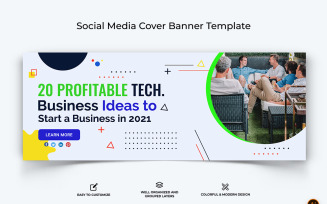 Startups Business Facebook Cover Banner Design-18
