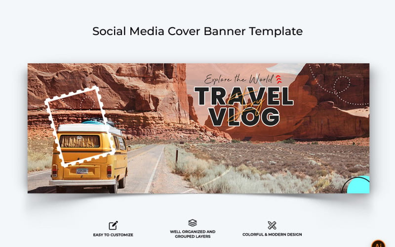 Travel Facebook Cover Banner Design-03 Social Media