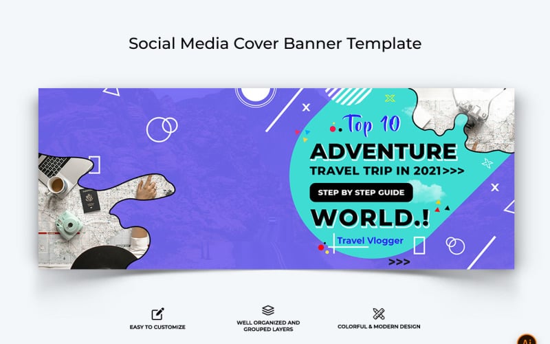 Travel Facebook Cover Banner Design-06 Social Media