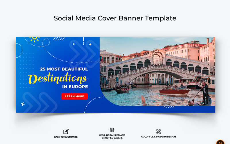 Travel Facebook Cover Banner Design-07 Social Media