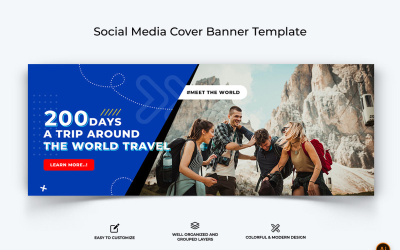 Travel Facebook Cover Banner Design-08 Social Media