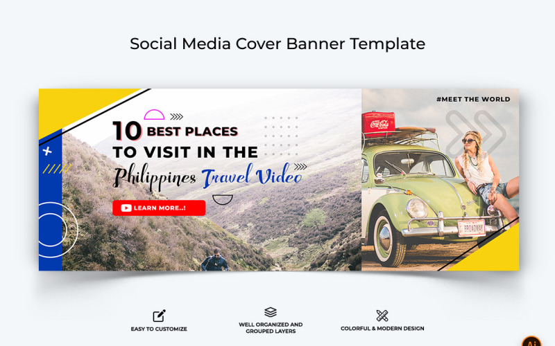 Travel Facebook Cover Banner Design-09 Social Media