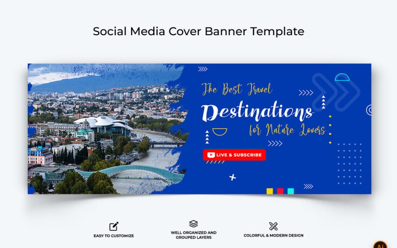 Travel Facebook Cover Banner Design-11 Social Media