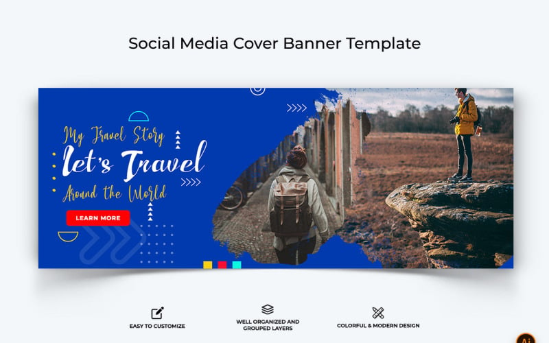 Travel Facebook Cover Banner Design-12 Social Media
