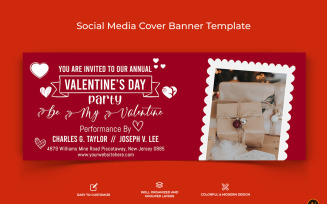 Valentines Day Facebook Cover Banner Design-10