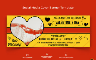 Valentines Day Facebook Cover Banner Design-13