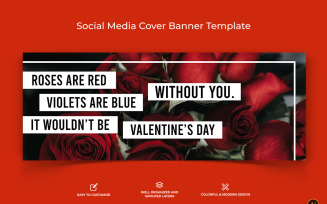 Valentines Day Facebook Cover Banner Design-15