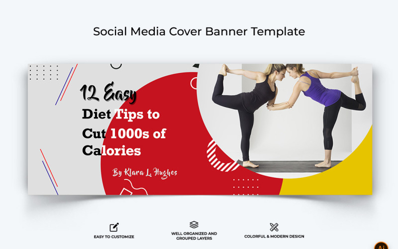 Yoga and Meditation Facebook Cover Banner Design-03 Social Media