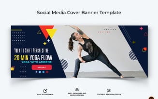 Yoga and Meditation Facebook Cover Banner Design-10