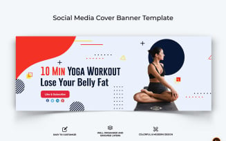 Yoga and Meditation Facebook Cover Banner Design-12