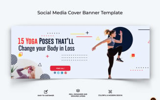 Yoga and Meditation Facebook Cover Banner Design-13