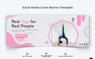 Yoga and Meditation Facebook Cover Banner Design-17