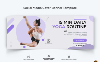 Yoga and Meditation Facebook Cover Banner Design-18