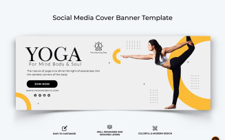 Yoga and Meditation Facebook Cover Banner Design-23