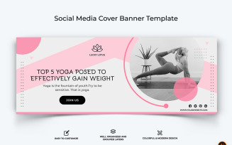 Yoga and Meditation Facebook Cover Banner Design-27