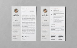 Clean Minimalist Resume/CV Templates