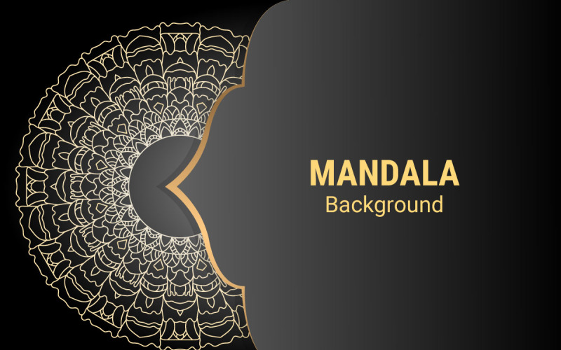 Creative luxury decorative mandala background template Background