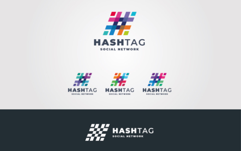 Hashtag - Social Network Logo Logo Template