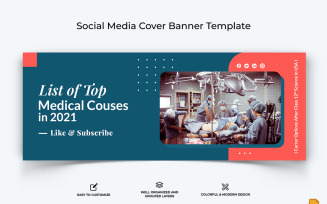 Medical and Hospital Facebook Cover Banner Design-001