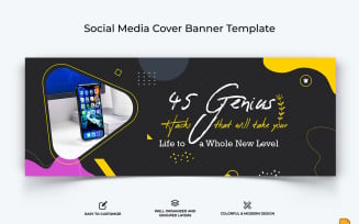 Mobile Tips Facebook Cover Banner Design-002