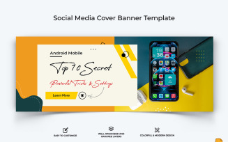 Mobile Tips Facebook Cover Banner Design-003
