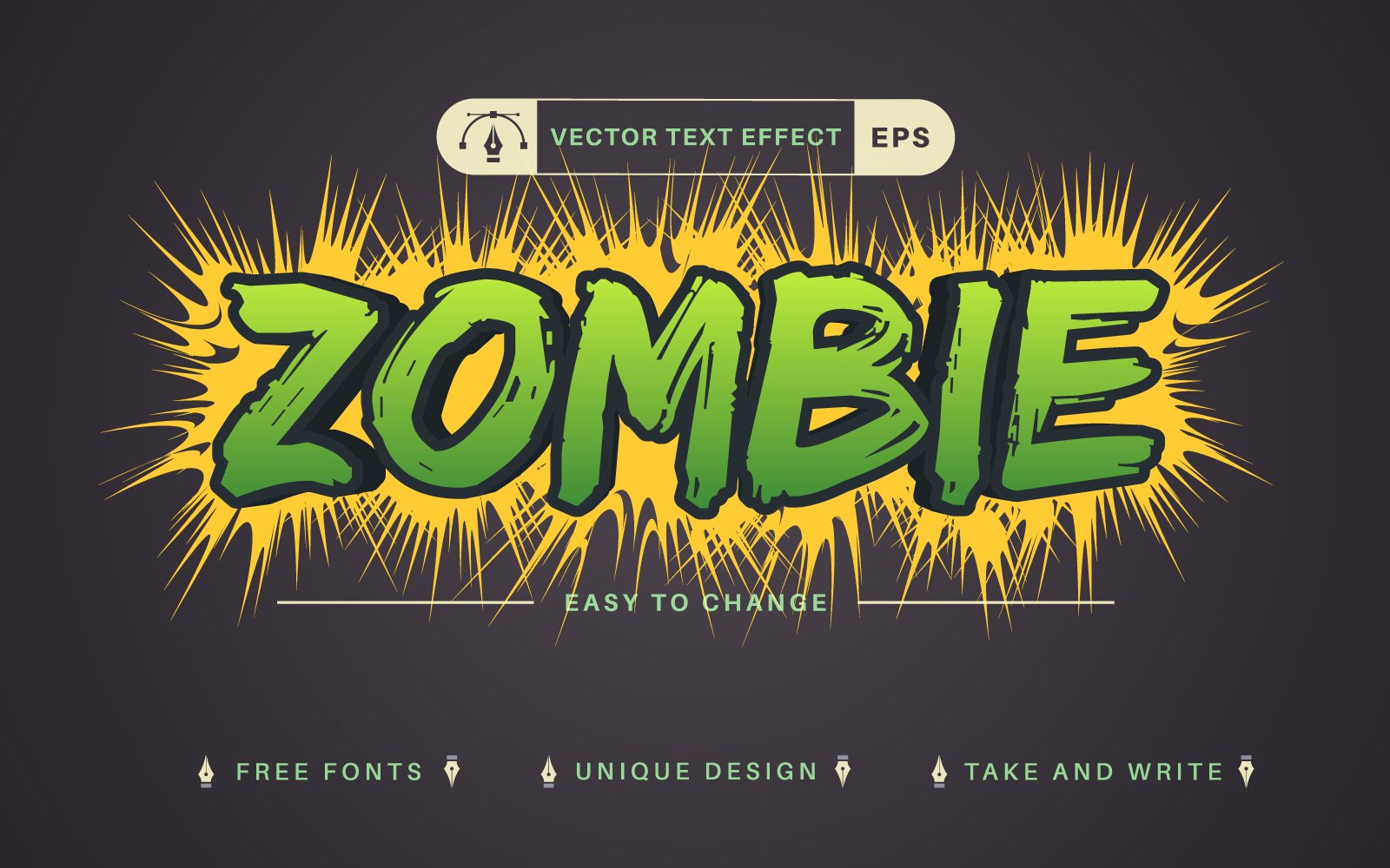 Template #281492 Effect Font Webdesign Template - Logo template Preview