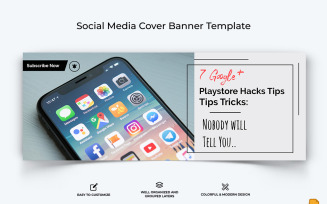 Mobile Tips Facebook Cover Banner Design-016