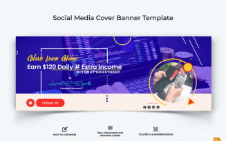 Online Money Earnings Facebook Cover Banner Design-011