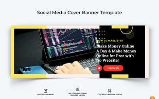 Online Money Earnings Facebook Cover Banner Design-020