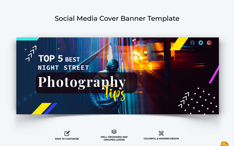 Photography Facebook Cover Banner Design-004 Social Media