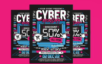 Cyber Monday Event Flyer Template