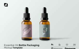 Essential Oil Packaging Mockup