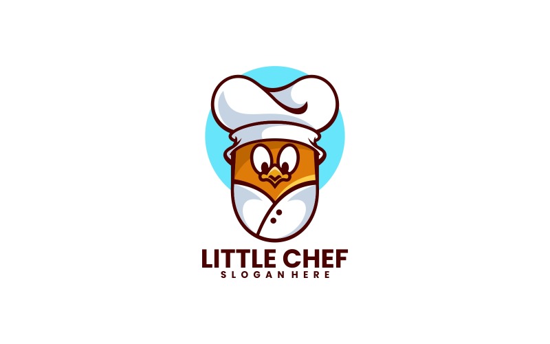 Little Chef Cartoon Logo Design Logo Template