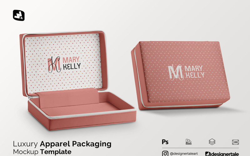 Luxury Apparel Packaging Mockup Product Mockup
