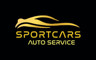 The service Auto Car Logo