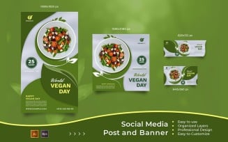 World Vegan Day - Social Media Post And Banner Templates