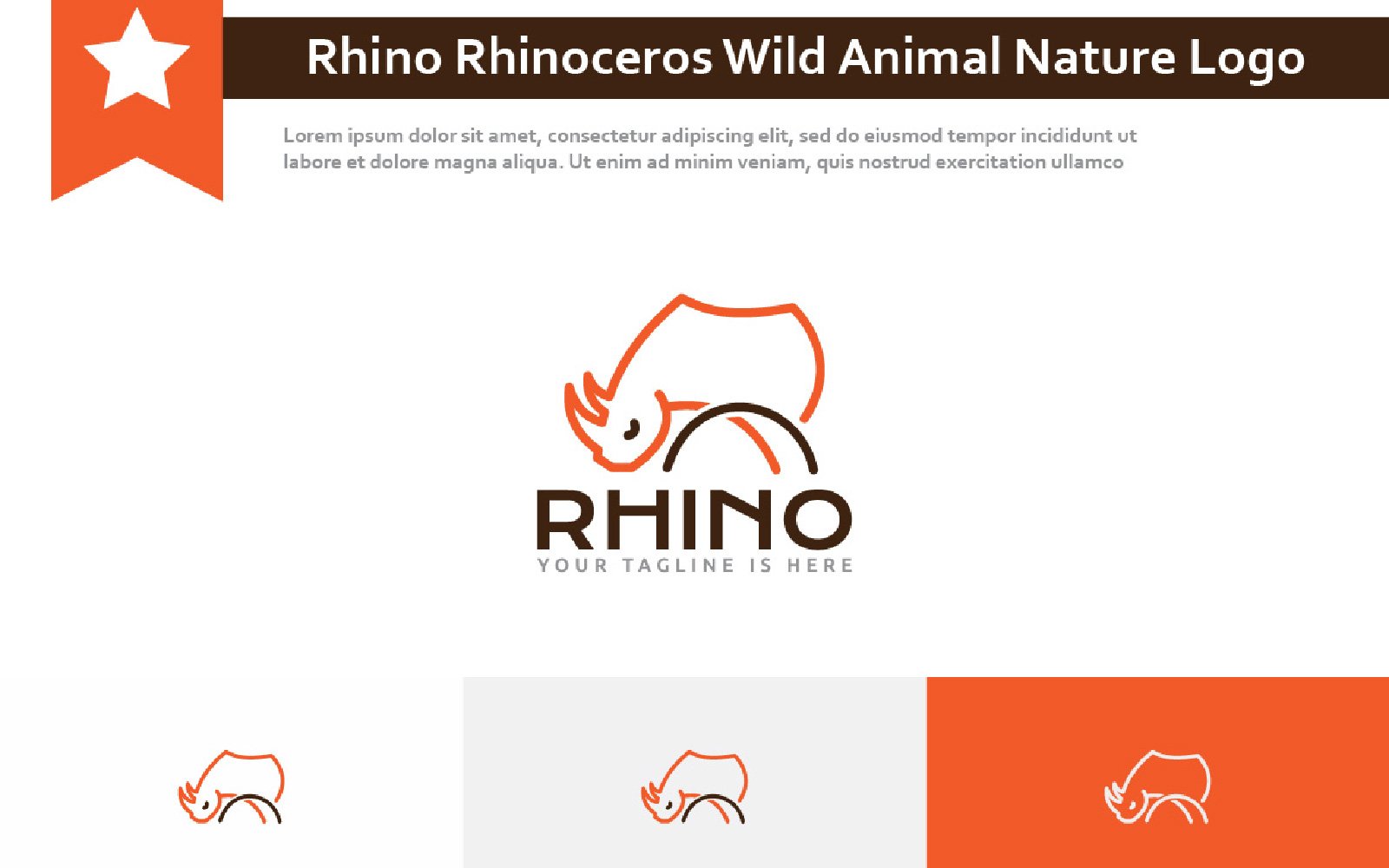 Kit Graphique #281602 Rhino Rhinoceros Divers Modles Web - Logo template Preview