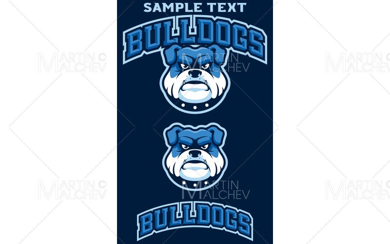Bulldogs Team Mascot Vector Illustration