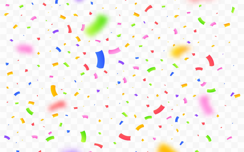 Colorful Confetti Explosion Background Illustration