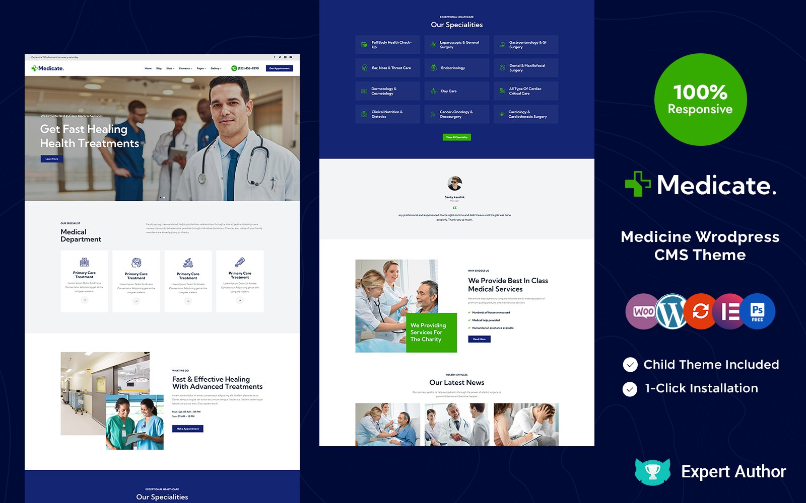 Template #281749 Clinic Medicine Webdesign Template - Logo template Preview