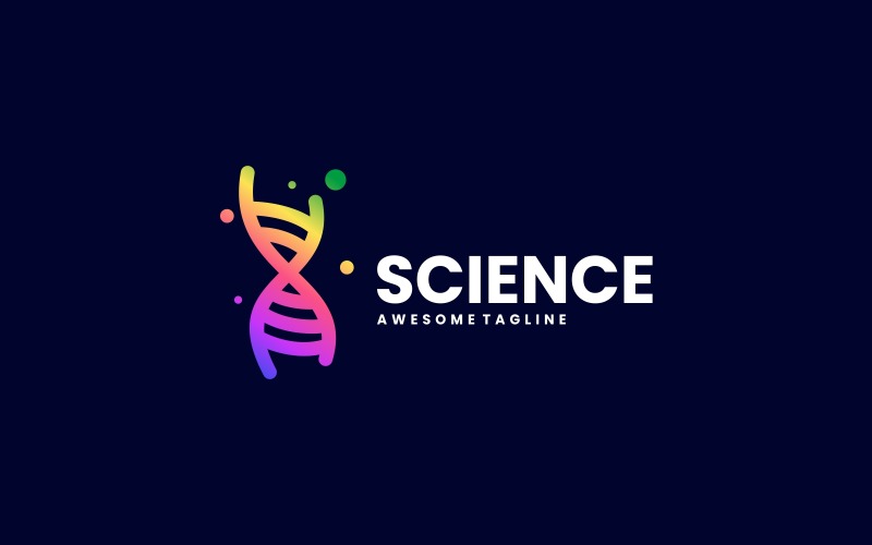 Science Gradient Colorful Logo Logo Template
