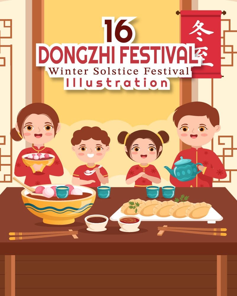 Kit Graphique #281910 Dongzhi Festival Divers Modles Web - Logo template Preview