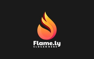 Flame Gradient Logo Style 4