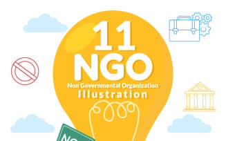11 NGO or Non-Governmental Organization Illustration