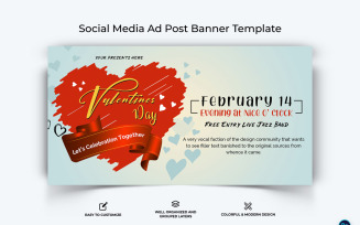 Valentines Day Facebook Ad Banner Design Template-05