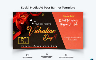 Valentines Day Facebook Ad Banner Design Template-06